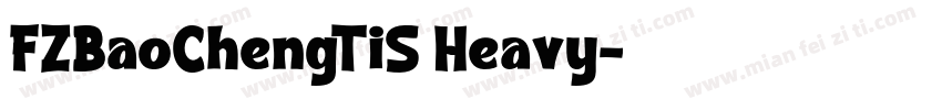FZBaoChengTiS Heavy字体转换